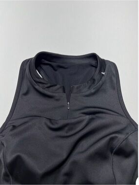 90 Degree by Reflex Women's Black Sleeveless 1/4 Zip Athletic Tank Top Size M
